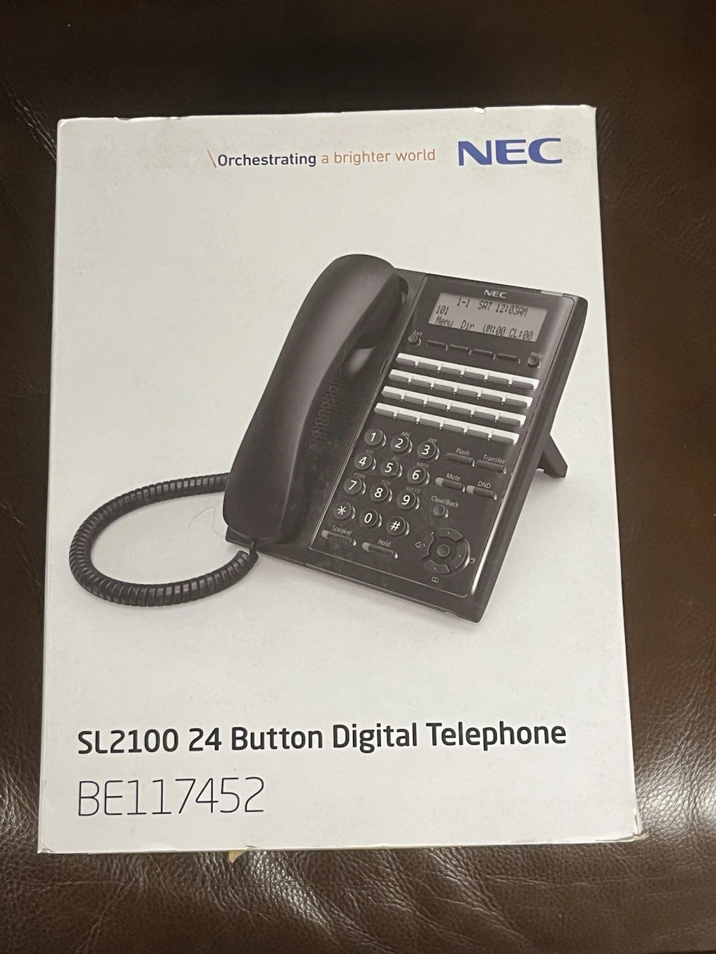 NEC SL2100 IP7WW-24TXH-B1 24-Button Digital Business Phone – Open Box