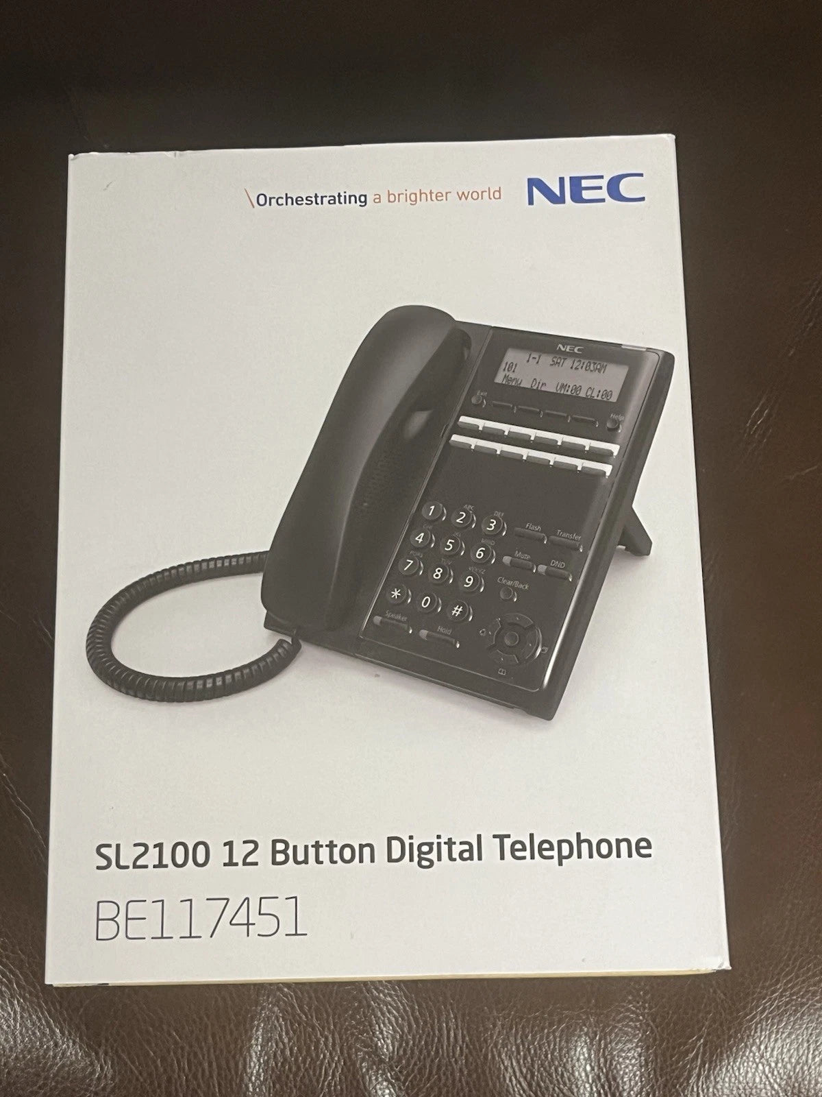 NEC SL2100 IP7WW-12TXH-B1 12-Button Digital Business Phone – Open Box